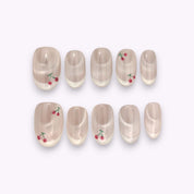 French bianco, occhio di gatto rosa e ciliegie