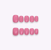 Unghie press on rosa super corte