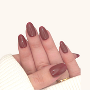 Warm Bordeaux Oval