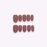 Warm Bordeaux Oval