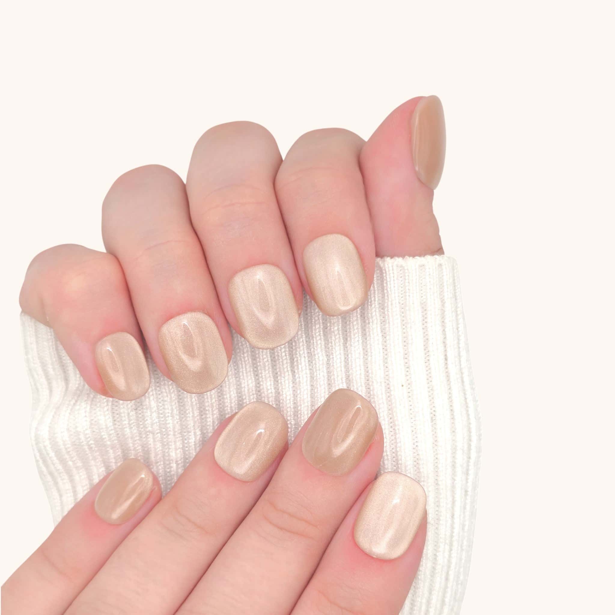 Unghie press on super corte oro